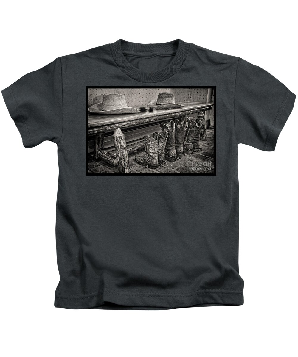 Kansas Kids T-Shirt featuring the photograph After the Ride by Crystal Nederman