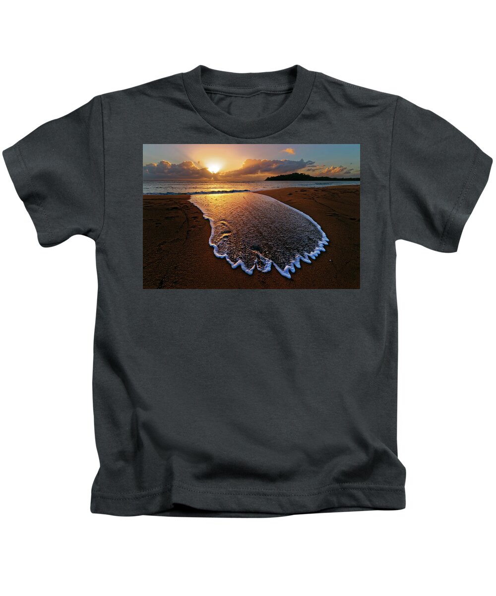 Beach Kids T-Shirt featuring the photograph After the wave I by Robert Charity