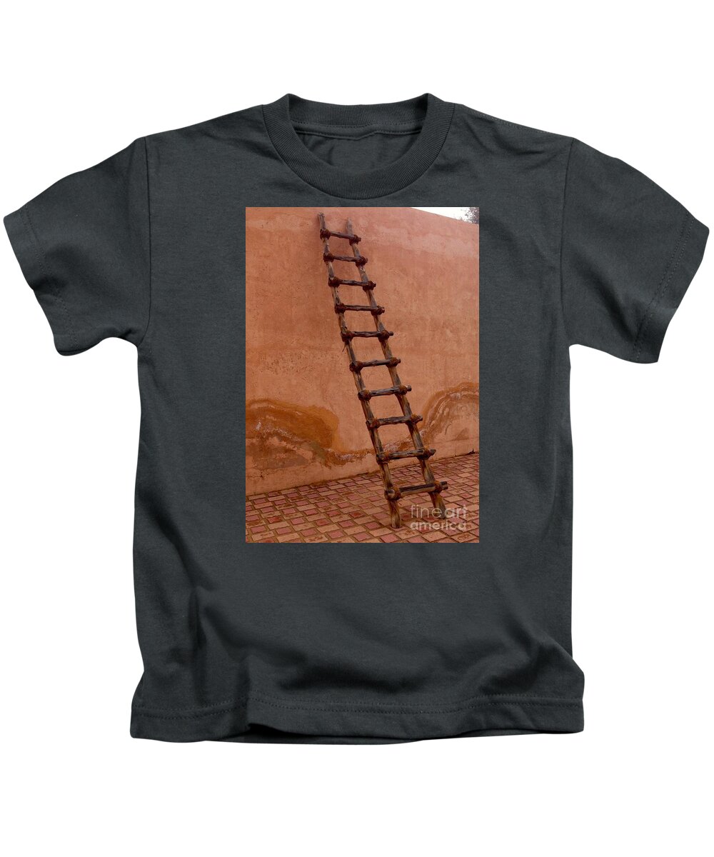 Ladder Kids T-Shirt featuring the photograph Al Ain Ladder by Barbara Von Pagel