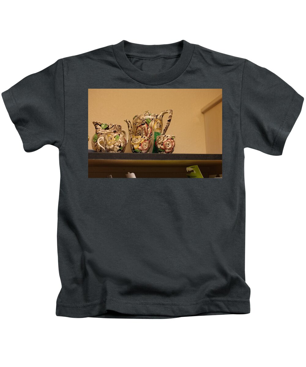  Kids T-Shirt featuring the photograph Alice's Tea Party by Carl Wilkerson