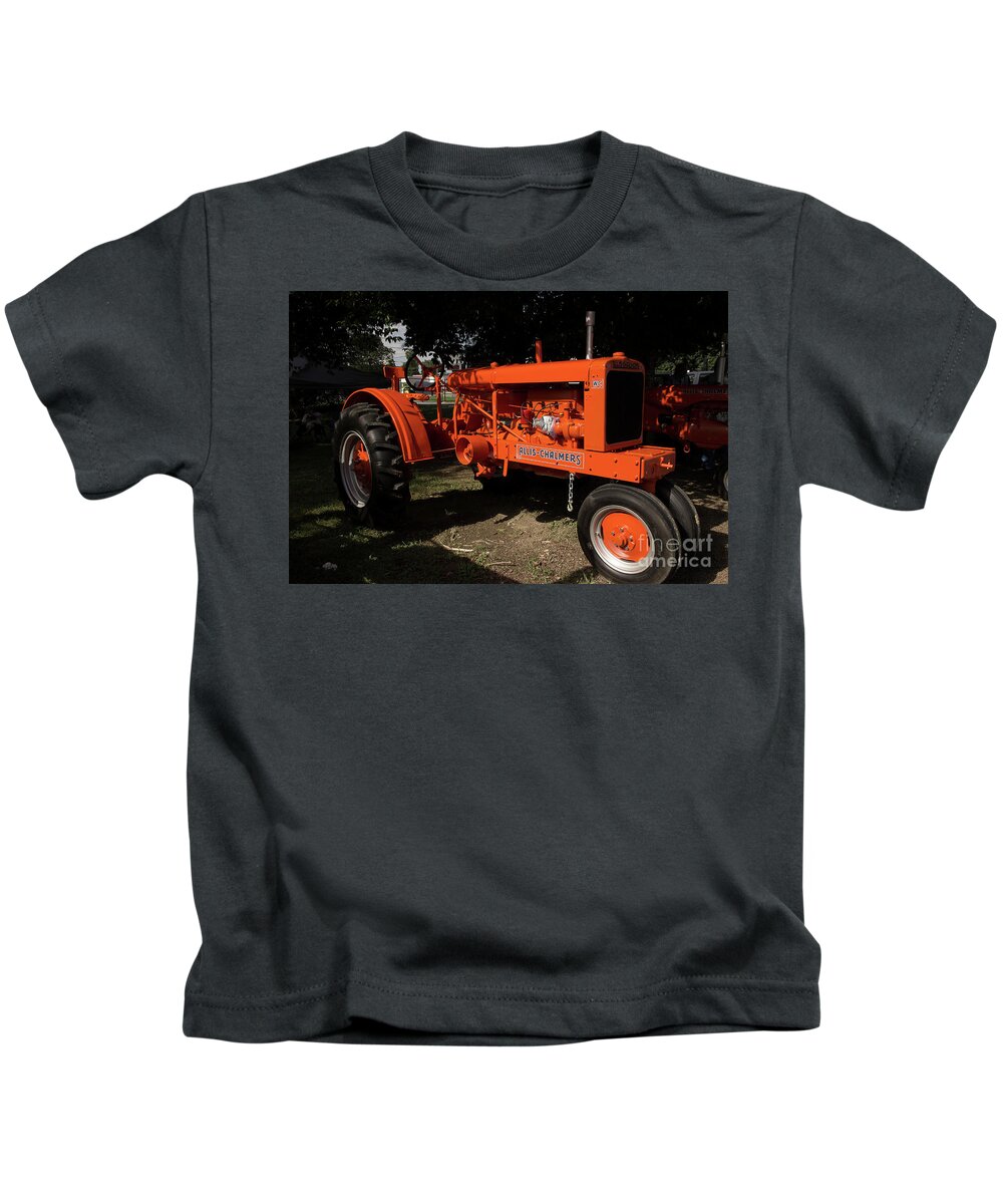 Tractor Kids T-Shirt featuring the photograph Allis-Chalmers WC by Mike Eingle