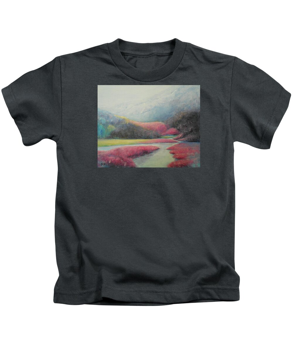 Fantasy Kids T-Shirt featuring the painting Almost Fairytale by Jane See