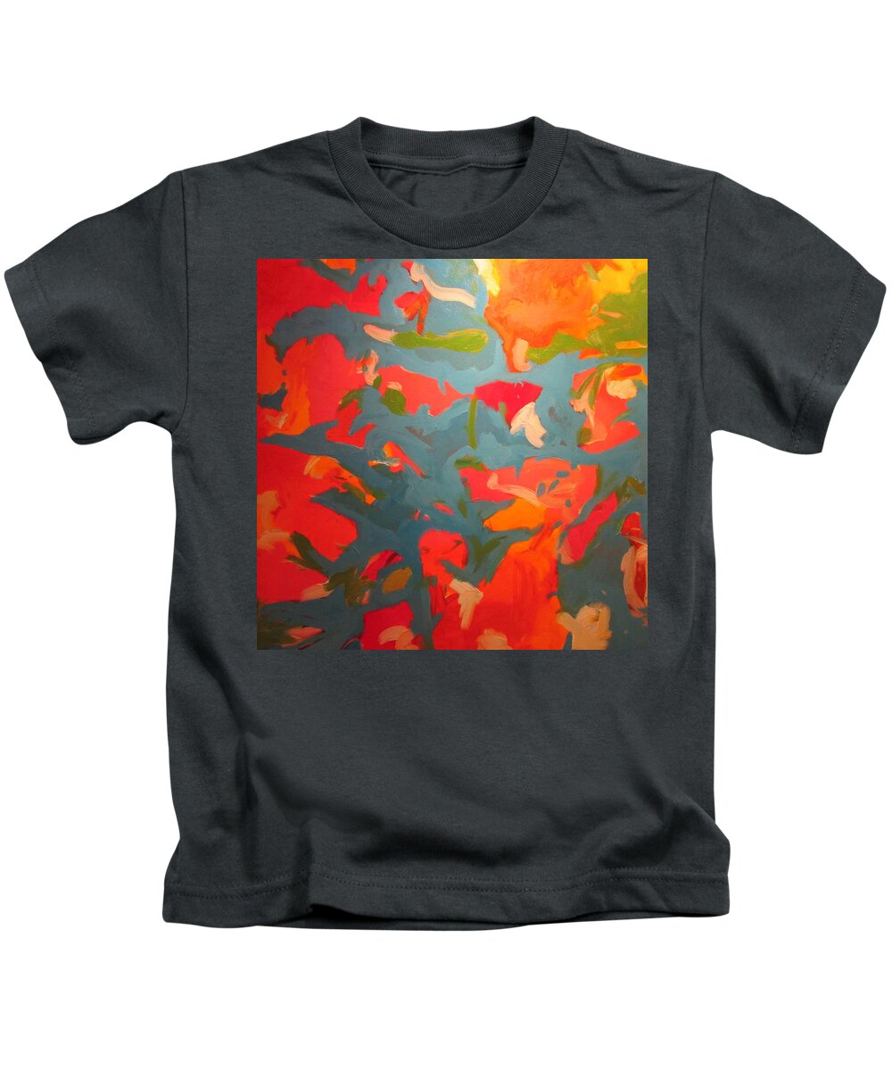 Abstract Kids T-Shirt featuring the painting Almost Home by Steven Miller