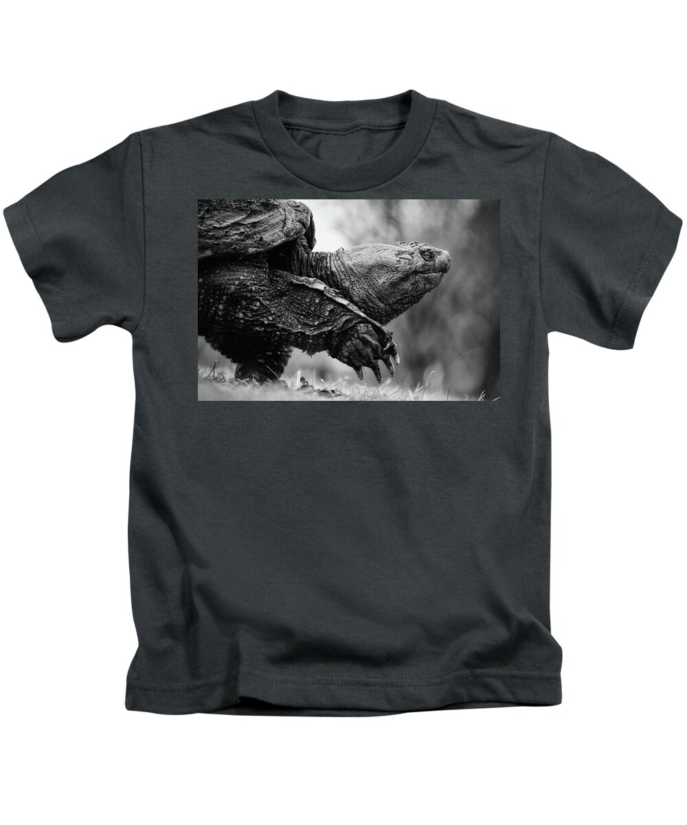 Critters Kids T-Shirt featuring the photograph American Gamera by Neil Shapiro