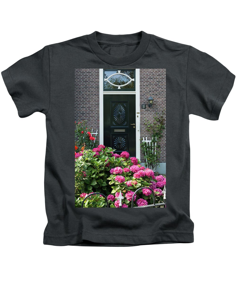 Amsterdam Kids T-Shirt featuring the photograph Amsterdam Entry by Rebekah Zivicki