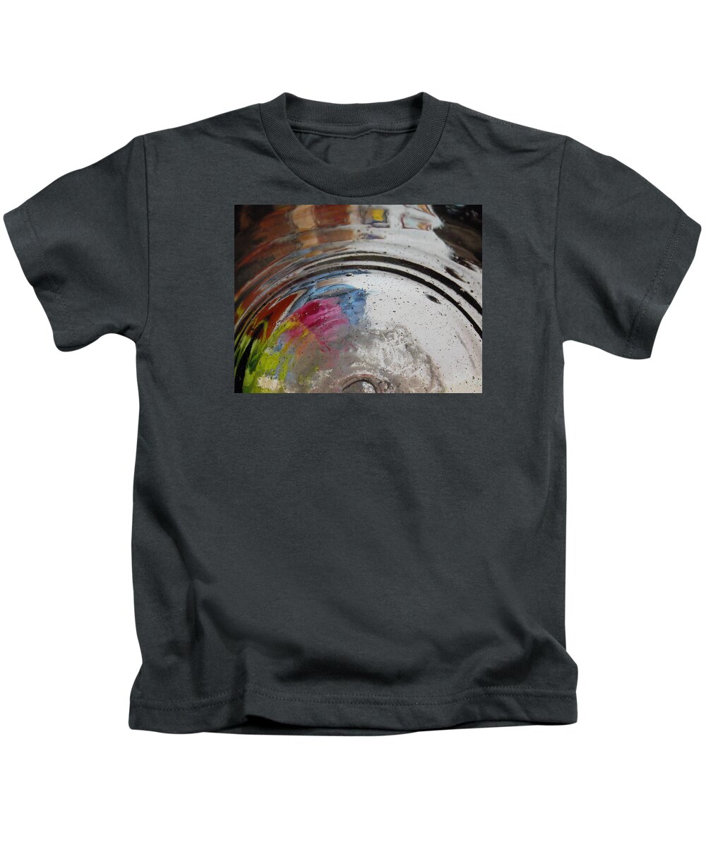 Abstract Kids T-Shirt featuring the digital art Ancient Echoes by Susan Esbensen
