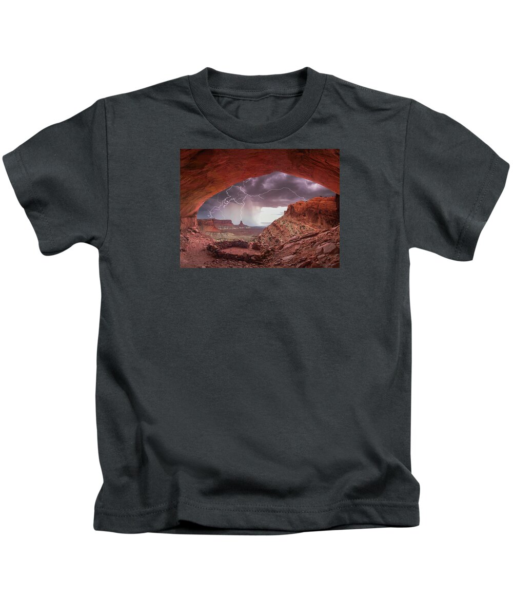 Desert Kids T-Shirt featuring the photograph Ancient Storm 2 by Dan Norris