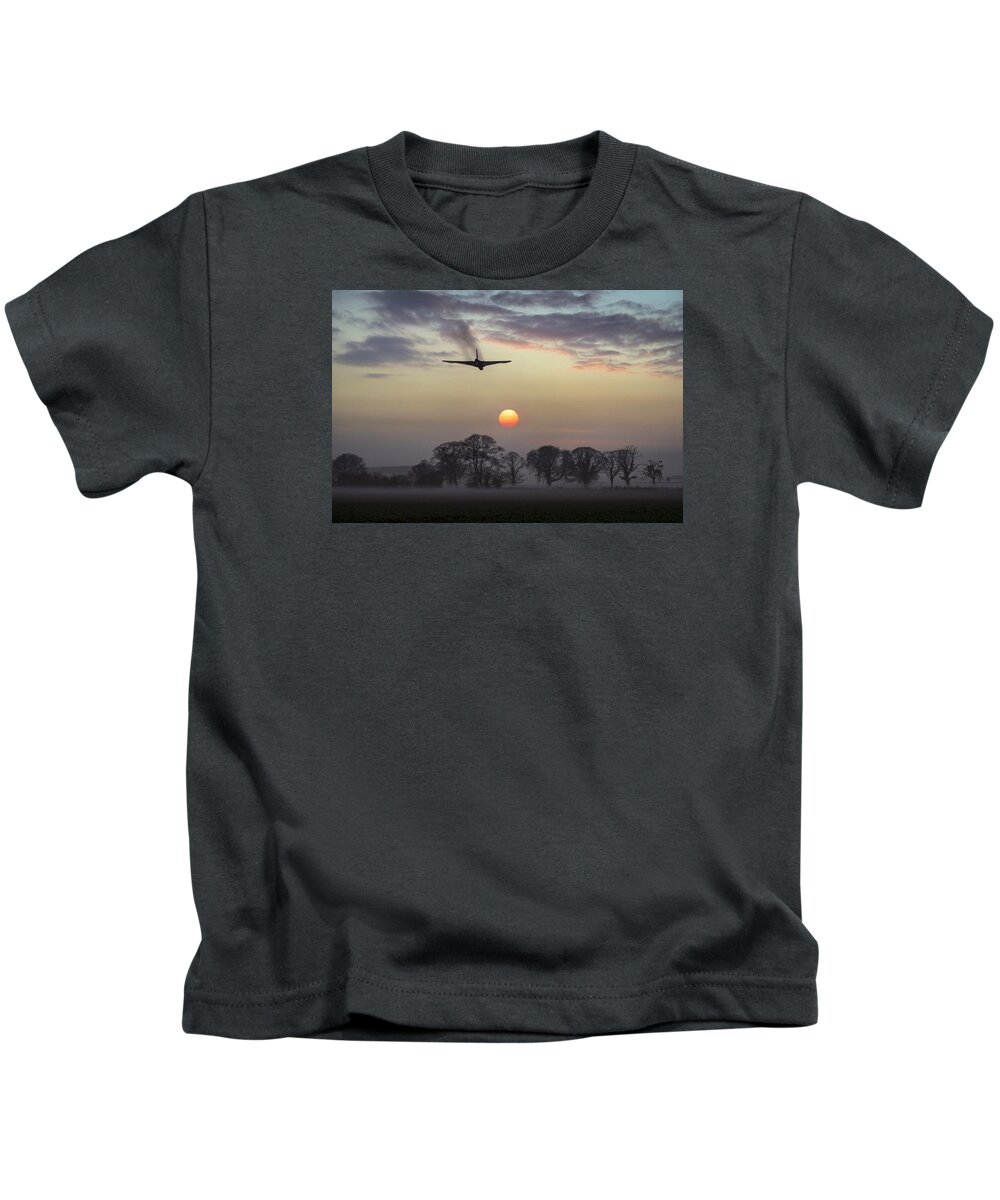 Avro Vulcan Kids T-Shirt featuring the photograph And finally by Gary Eason