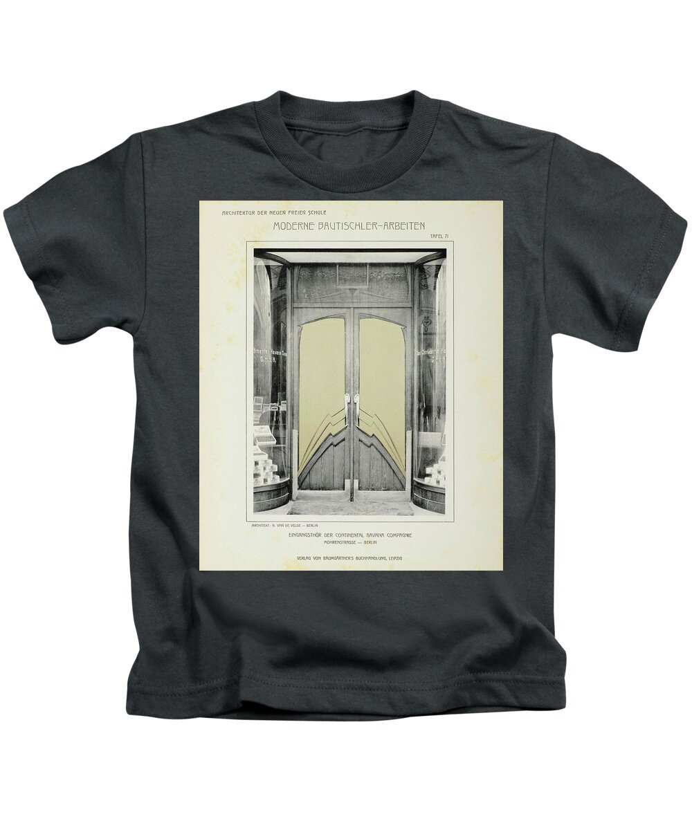 Architecture And Art Space - Rehme Kids T-Shirt featuring the painting Architecture And Art Space by Wilhelm