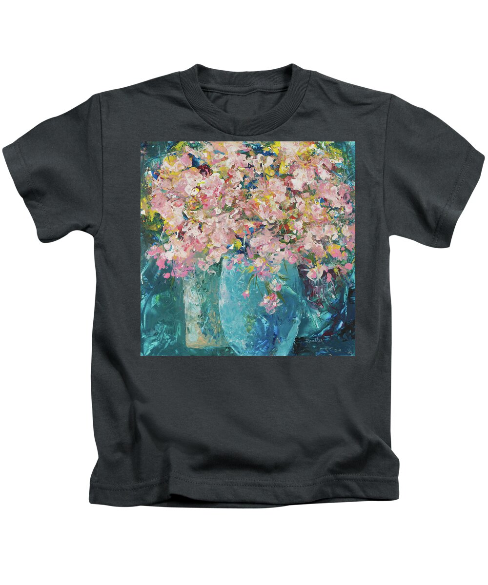 Encaustic Kids T-Shirt featuring the painting Aroma Therapy by Lee Beuther