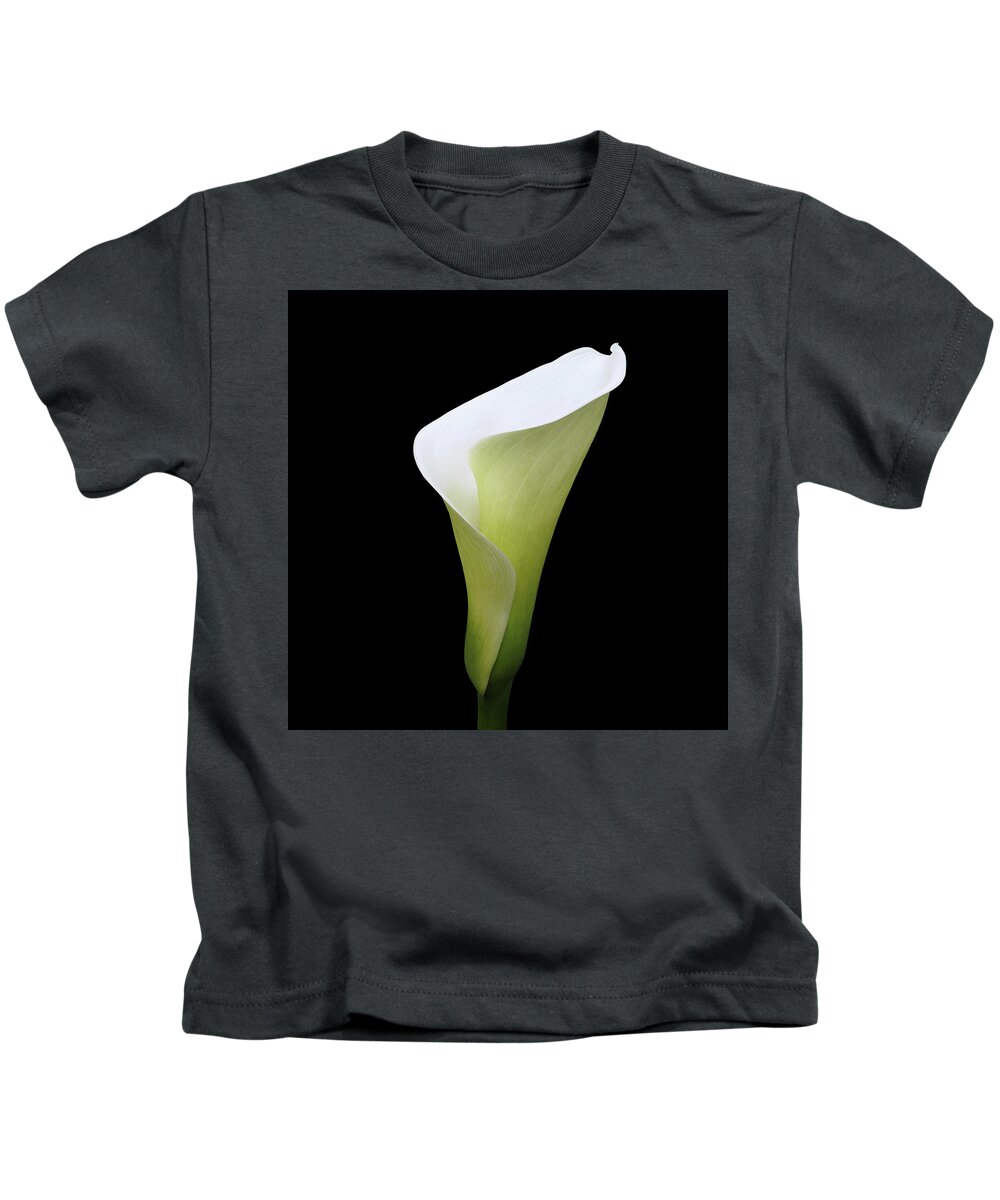 Lily Kids T-Shirt featuring the digital art Arum Lily by Julian Perry