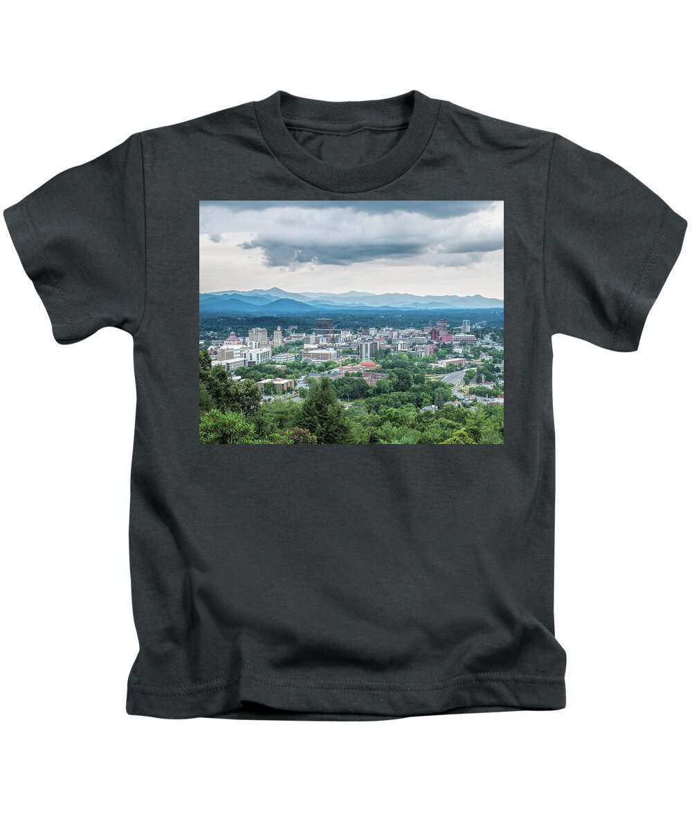 Asheville Afternoon Kids T-Shirt featuring the photograph Asheville Afternoon Cropped by Jemmy Archer