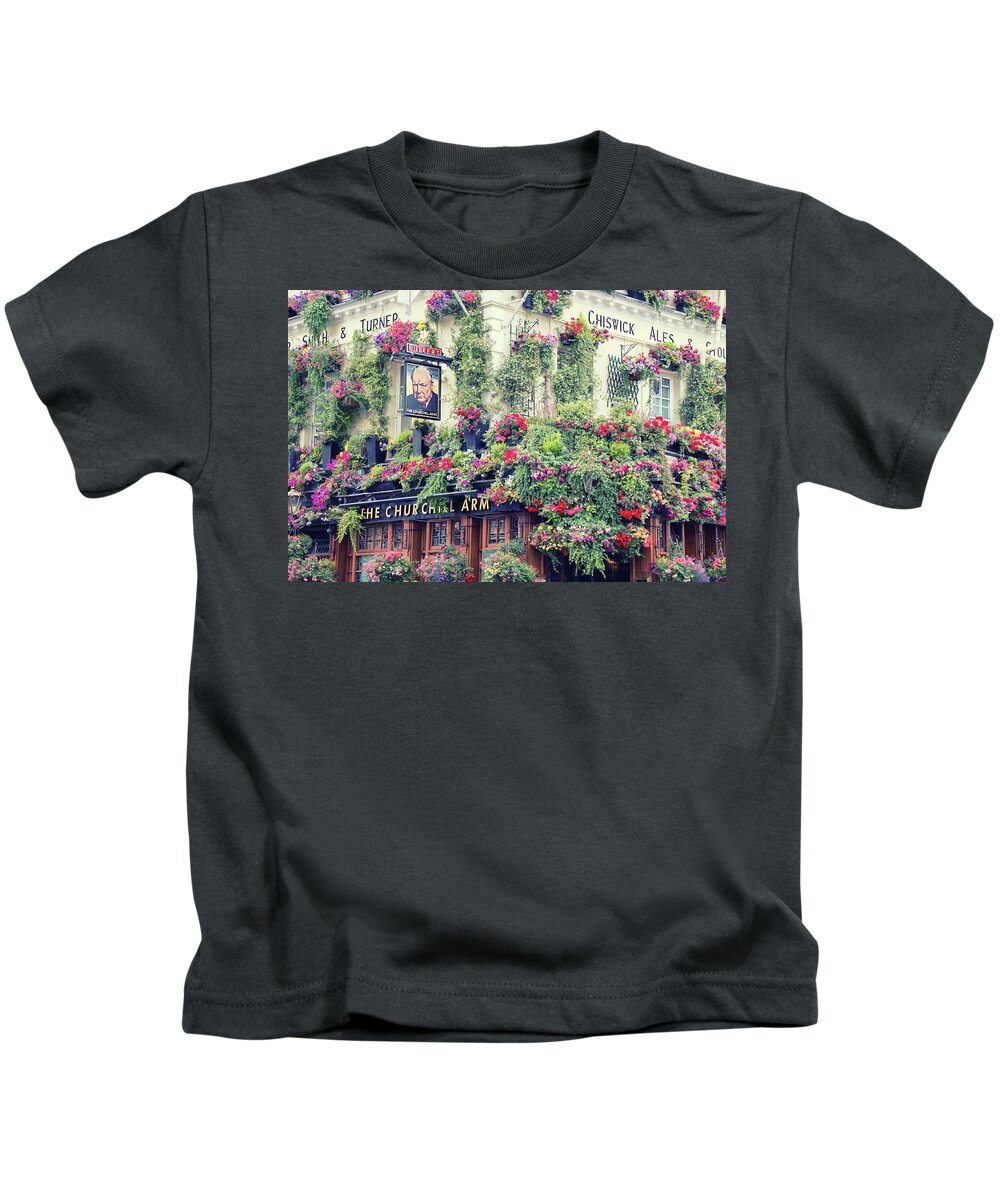 London Kids T-Shirt featuring the photograph At The Corner Of Campden Street by Iryna Goodall