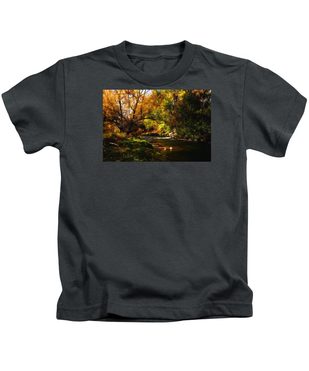 Tree Kids T-Shirt featuring the photograph Autum Spring by Mark Courage