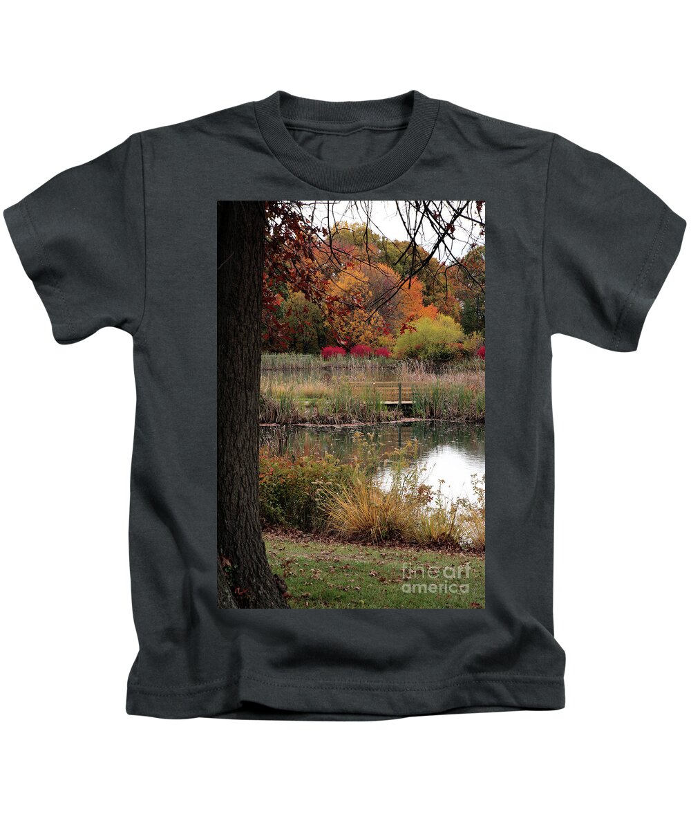 Autumn Kids T-Shirt featuring the photograph Autumn Pond in Maryland by William Kuta