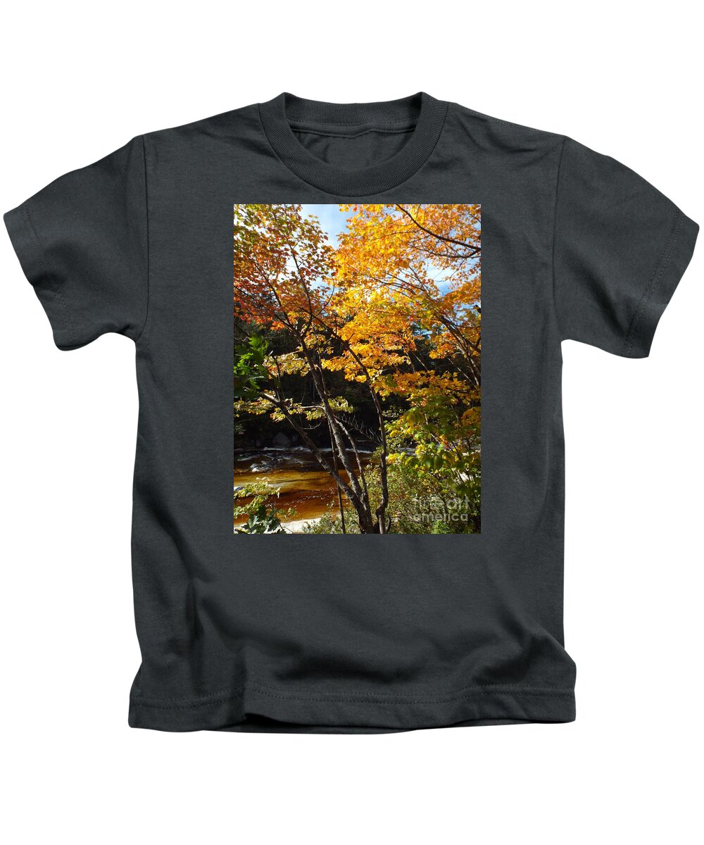 Autumn Kids T-Shirt featuring the photograph Autumn River by Barbara Von Pagel