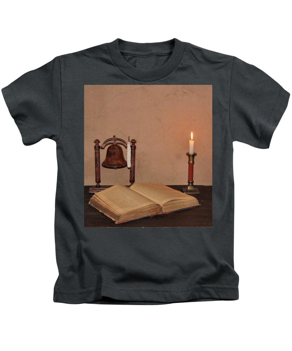 Bell Kids T-Shirt featuring the photograph B B and C by Lin Grosvenor