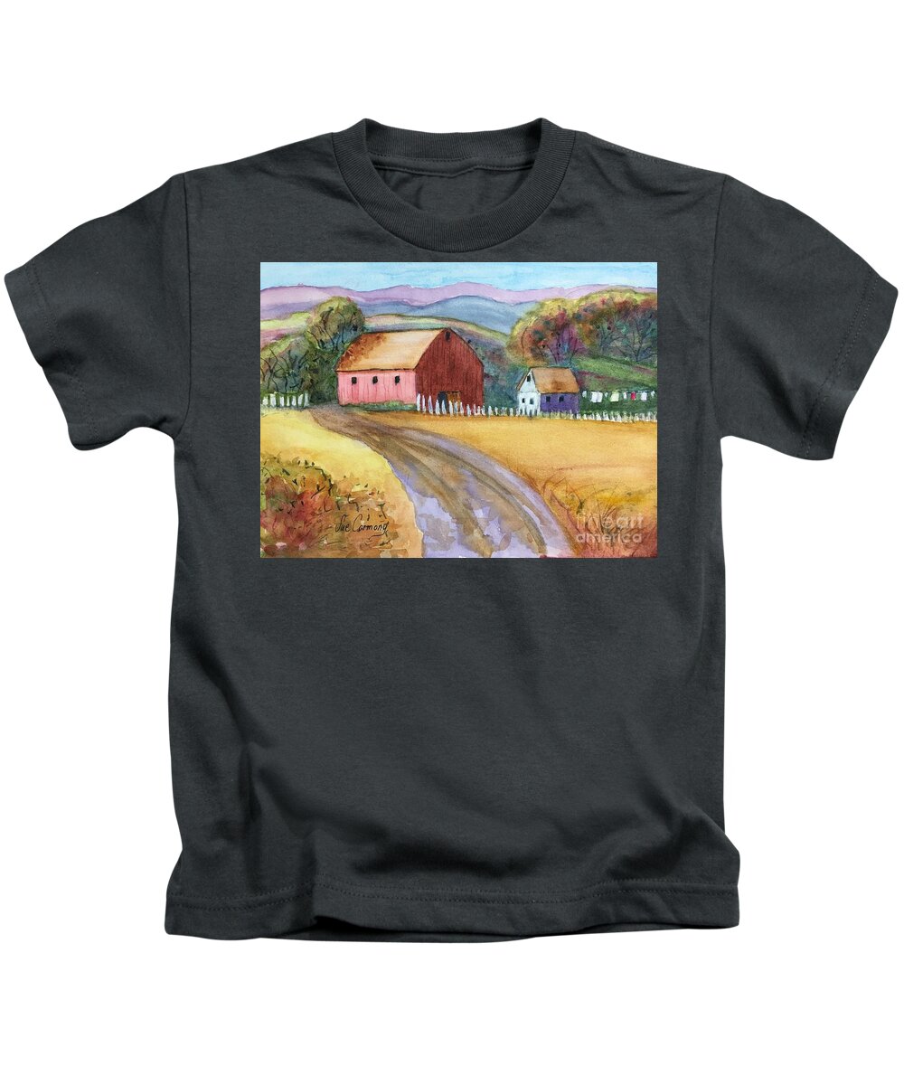Farm Kids T-Shirt featuring the painting Back on the Farm by Sue Carmony