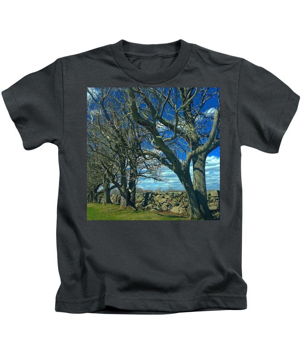 Massachusetts Kids T-Shirt featuring the photograph Backroads Scenery by Kate Arsenault 