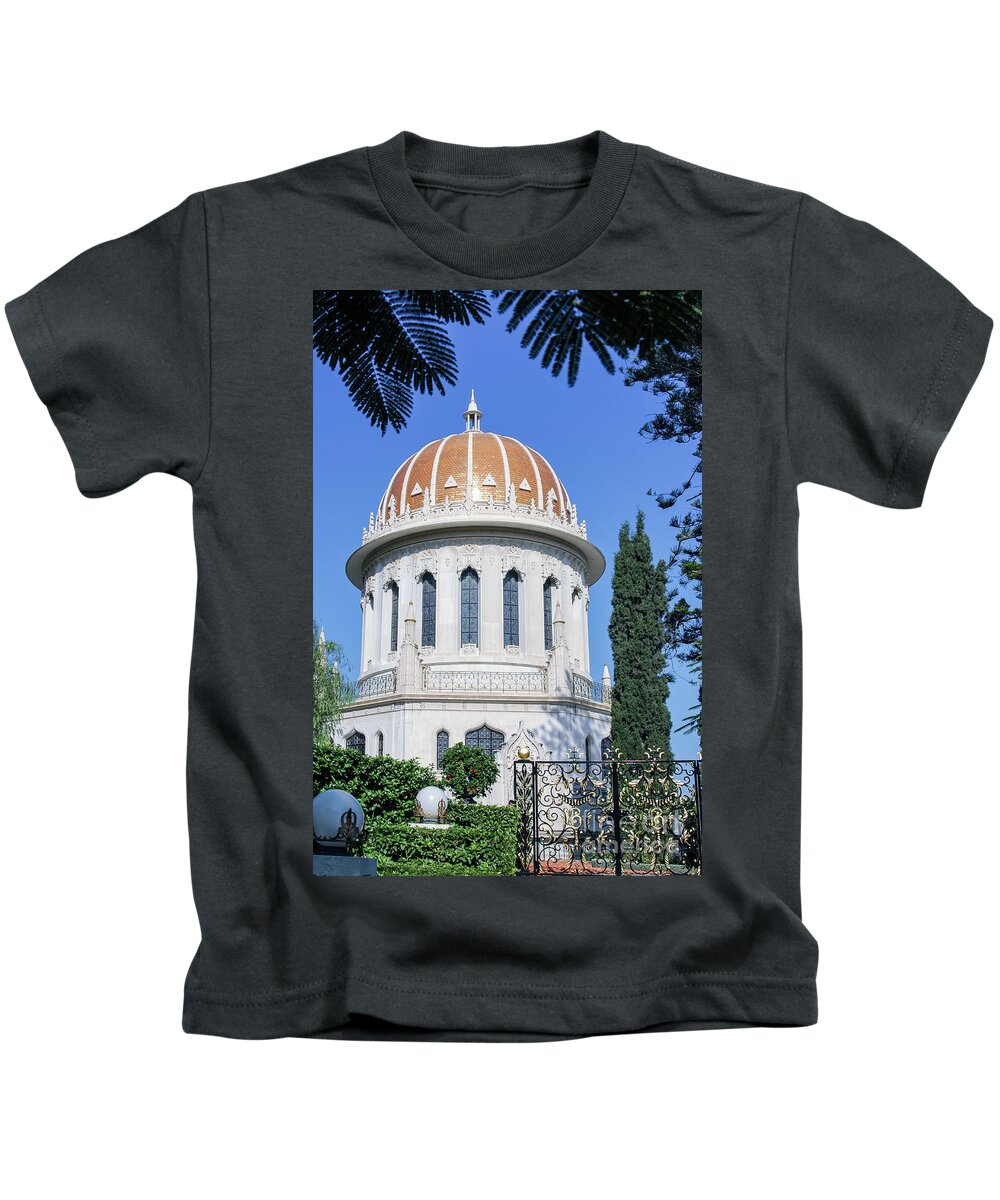 Middle East Kids T-Shirt featuring the photograph Bahai Shrine of the Bab, Haifa by Shay Levy