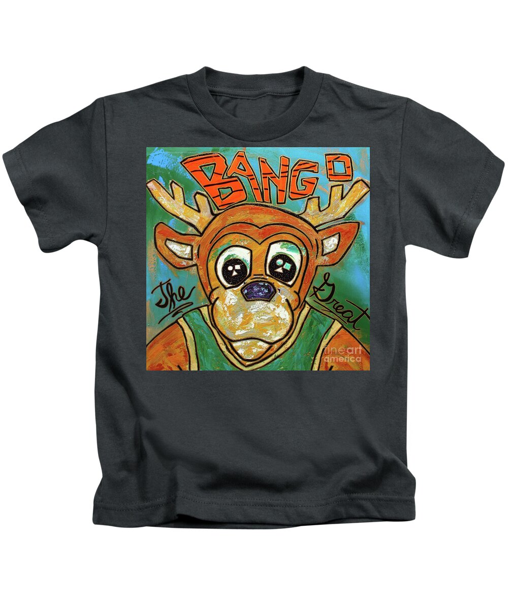 Acrylic Kids T-Shirt featuring the painting Bango The Great by Odalo Wasikhongo