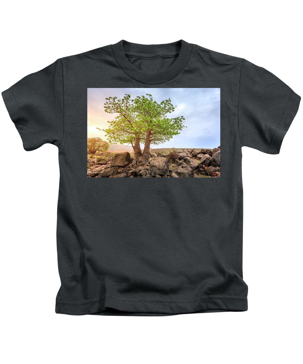 Arabian Kids T-Shirt featuring the photograph Baobab tree by Alexey Stiop