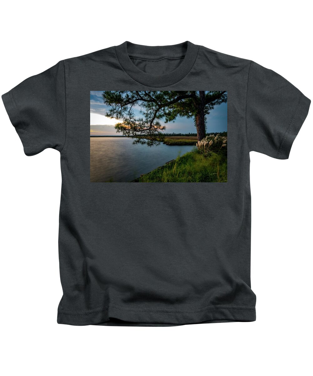Water Kids T-Shirt featuring the photograph Bayou Sunset by JASawyer Imaging