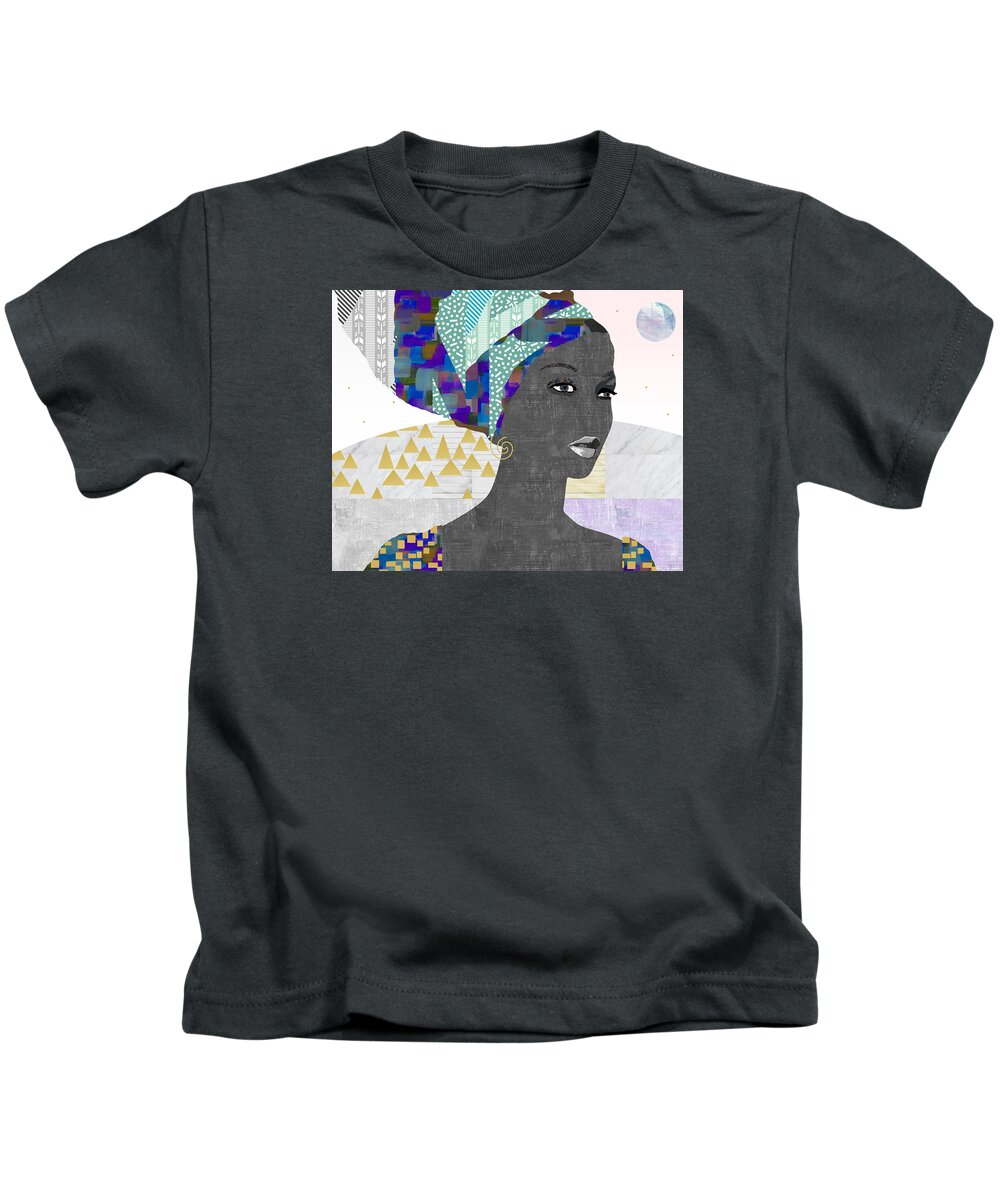 Collage Kids T-Shirt featuring the mixed media Hope by Claudia Schoen