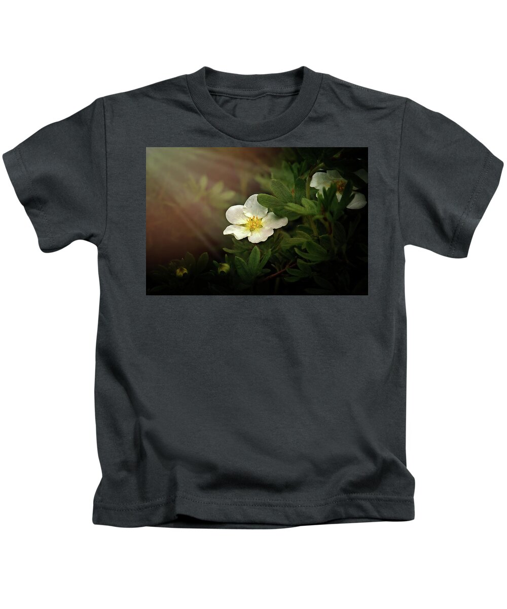 Yellow Flower Photography Kids T-Shirt featuring the photograph Beauty of the Bloom Print by Gwen Gibson
