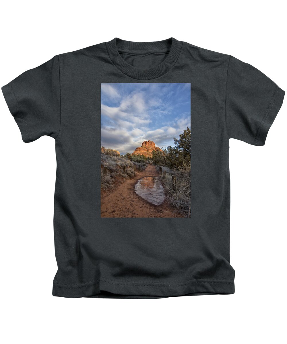 Bell Rock Kids T-Shirt featuring the photograph Bell Rock Beckons by Tom Kelly