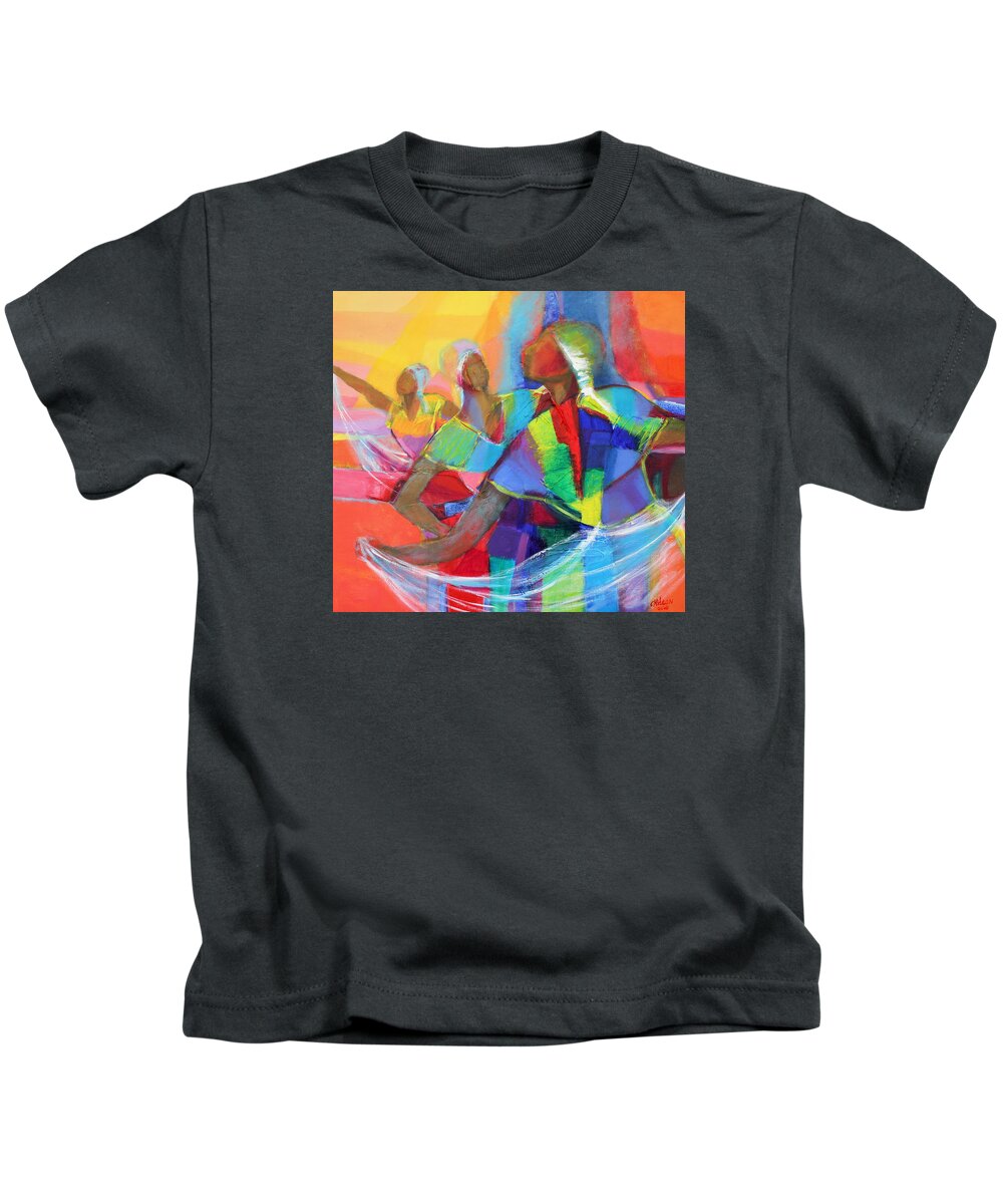 Cynthia Kids T-Shirt featuring the painting Belle Dancers II by Cynthia McLean