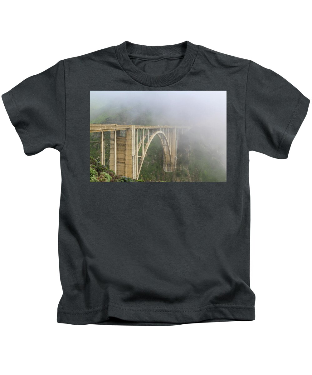 Holiday Kids T-Shirt featuring the photograph Bixby bridge by Alberto Zanoni