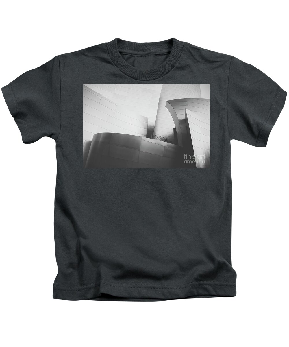 Photography Kids T-Shirt featuring the photograph Black and White Arcitechture by MGL Meiklejohn Graphics Licensing