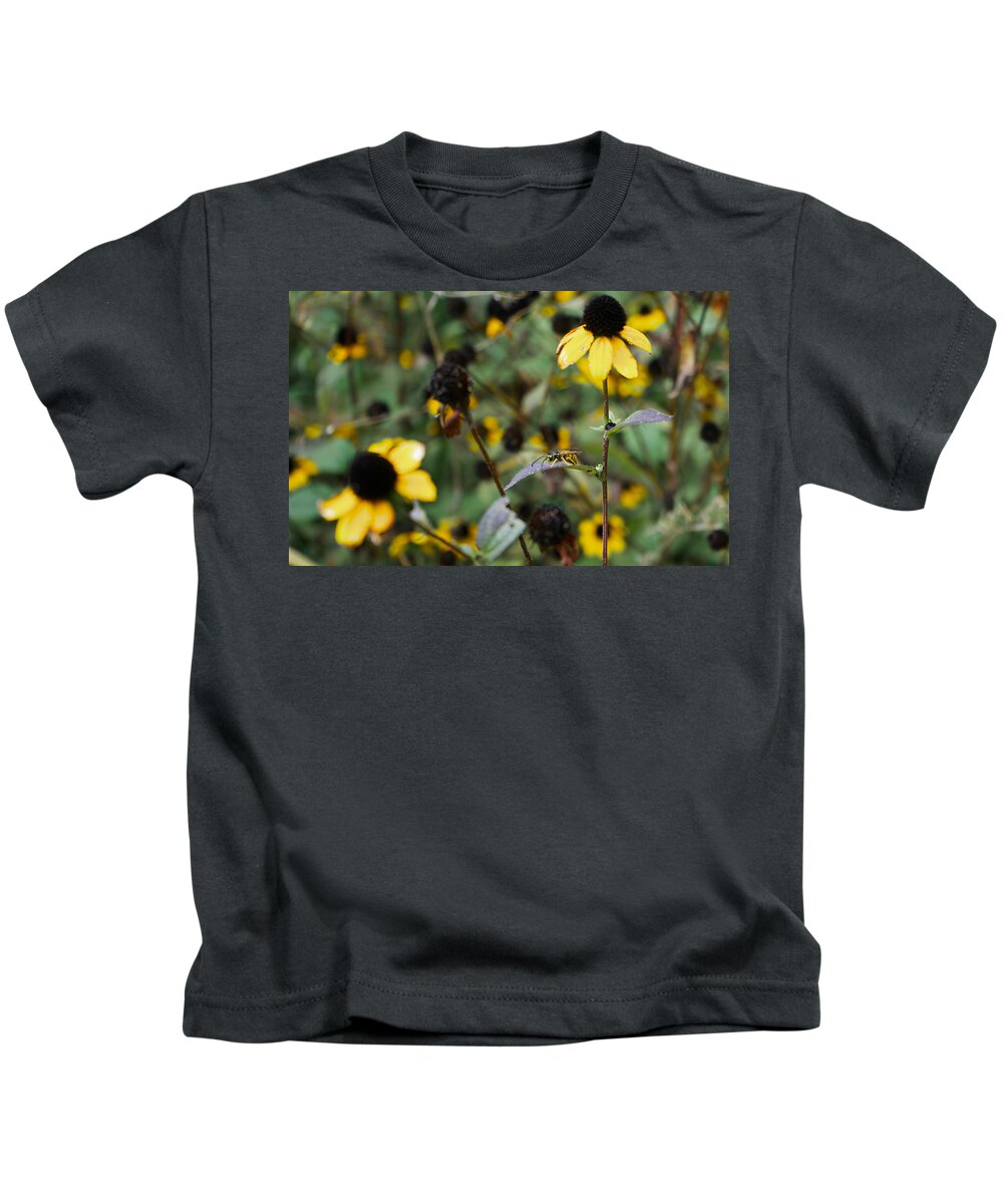 Bee Kids T-Shirt featuring the photograph Black and Yellow by Brooke Bowdren