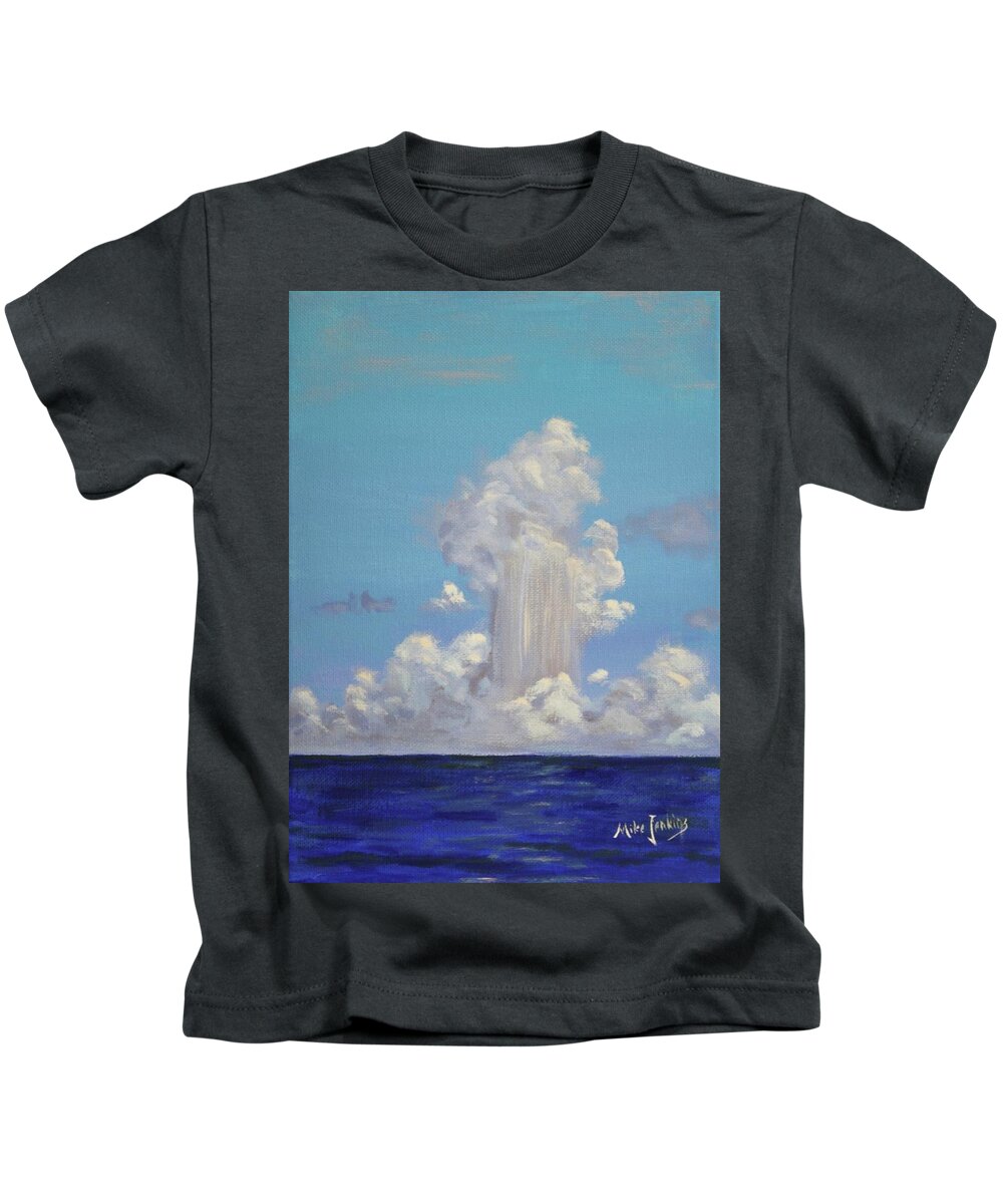 Storm Kids T-Shirt featuring the painting Boomers over Bimini by Mike Jenkins