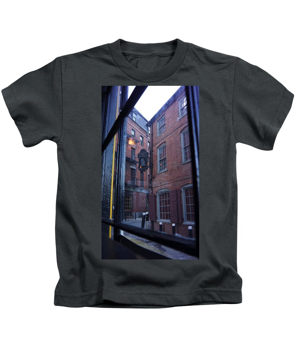 Brick Kids T-Shirt featuring the photograph Boston Streets by Brooke Bowdren