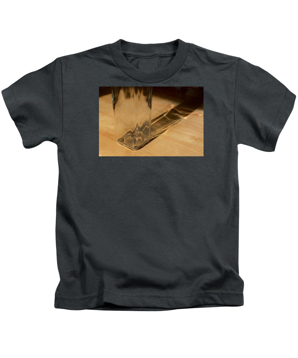 Bottle Kids T-Shirt featuring the photograph Bottle and Shadow 0925 by Steve Somerville