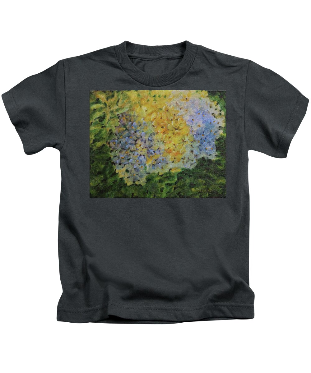 Flowers Kids T-Shirt featuring the painting Bouquet by Milly Tseng