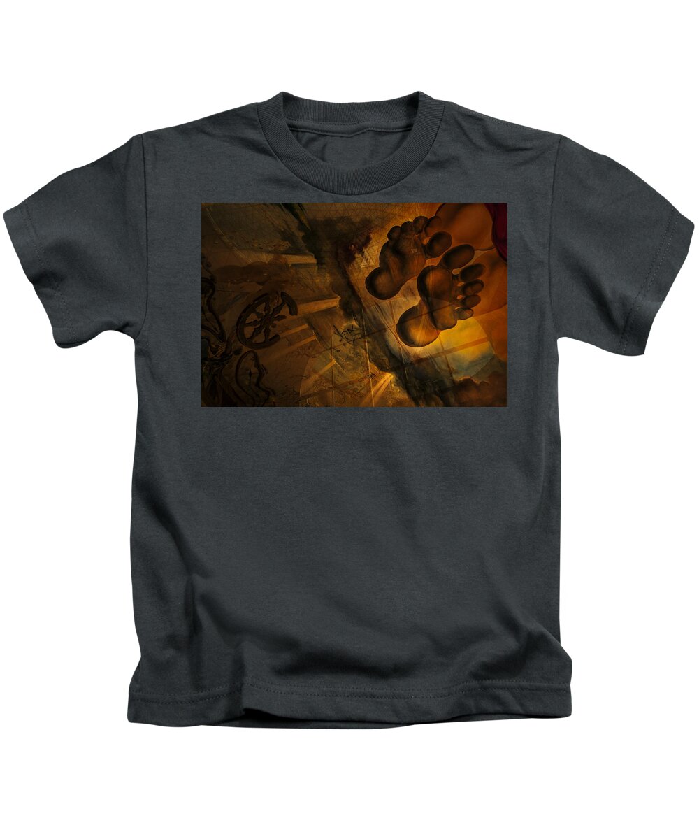 Architecture Kids T-Shirt featuring the photograph Braking Into Heaven by Pranamera Prints
