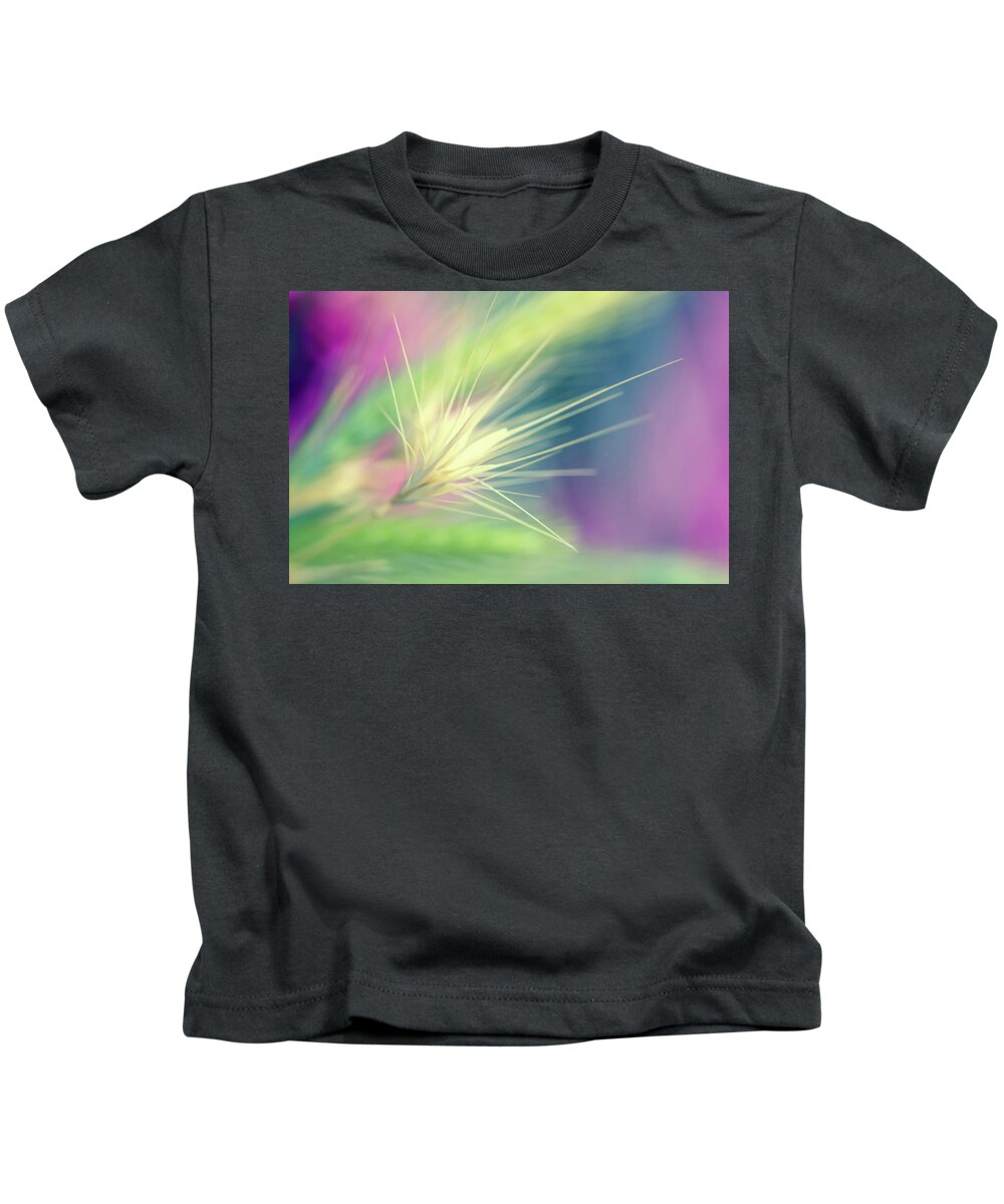 Photography Kids T-Shirt featuring the digital art Bright Weed by Terry Davis