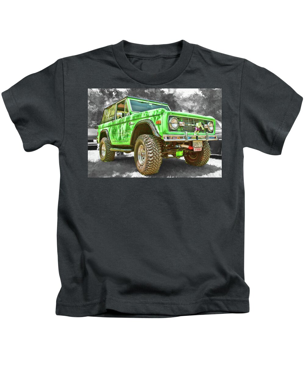  Kids T-Shirt featuring the photograph Bronco 1 by Kristia Adams