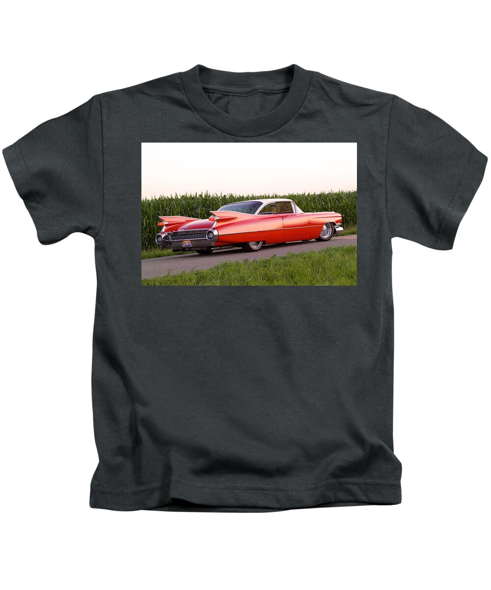 Cadillac Eldorado Kids T-Shirt featuring the photograph Cadillac Eldorado by Jackie Russo