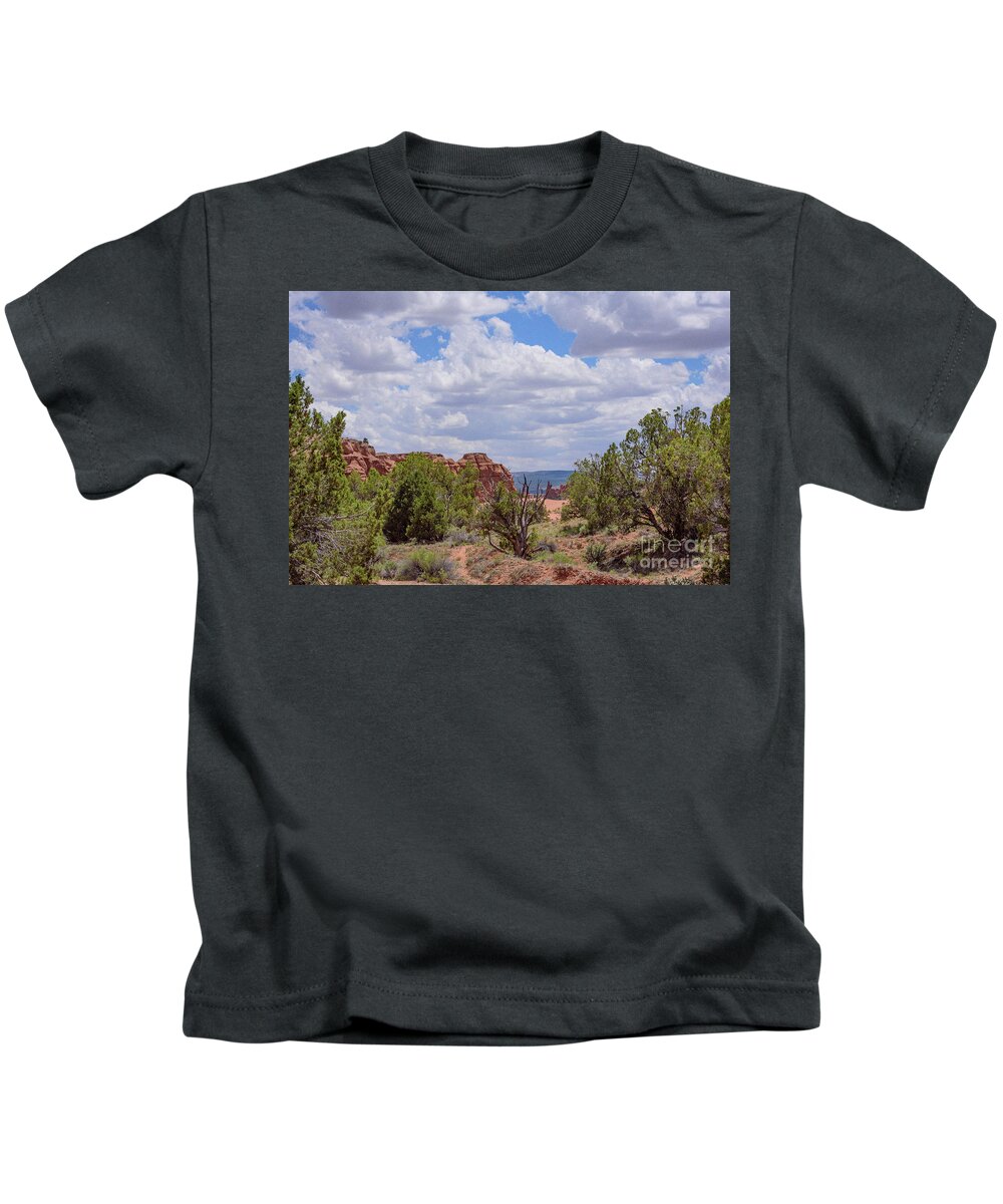 Utah 2017 Kids T-Shirt featuring the photograph Camping Paradise by Jeff Hubbard