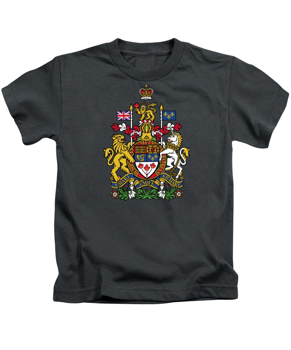 væv Bløde trådløs Canada Coat of Arms Kids T-Shirt by Movie Poster Prints - Fine Art America