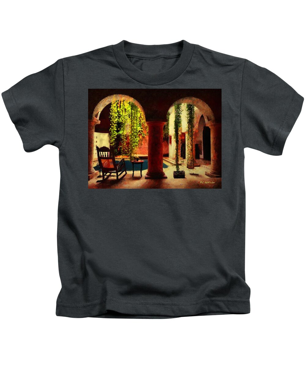 Morning Kids T-Shirt featuring the painting Cartagena Morning by RC DeWinter