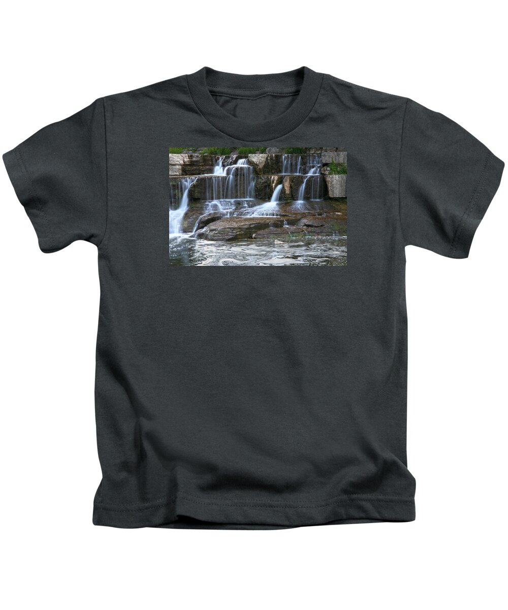Falls Kids T-Shirt featuring the photograph Cascade by Robert Och