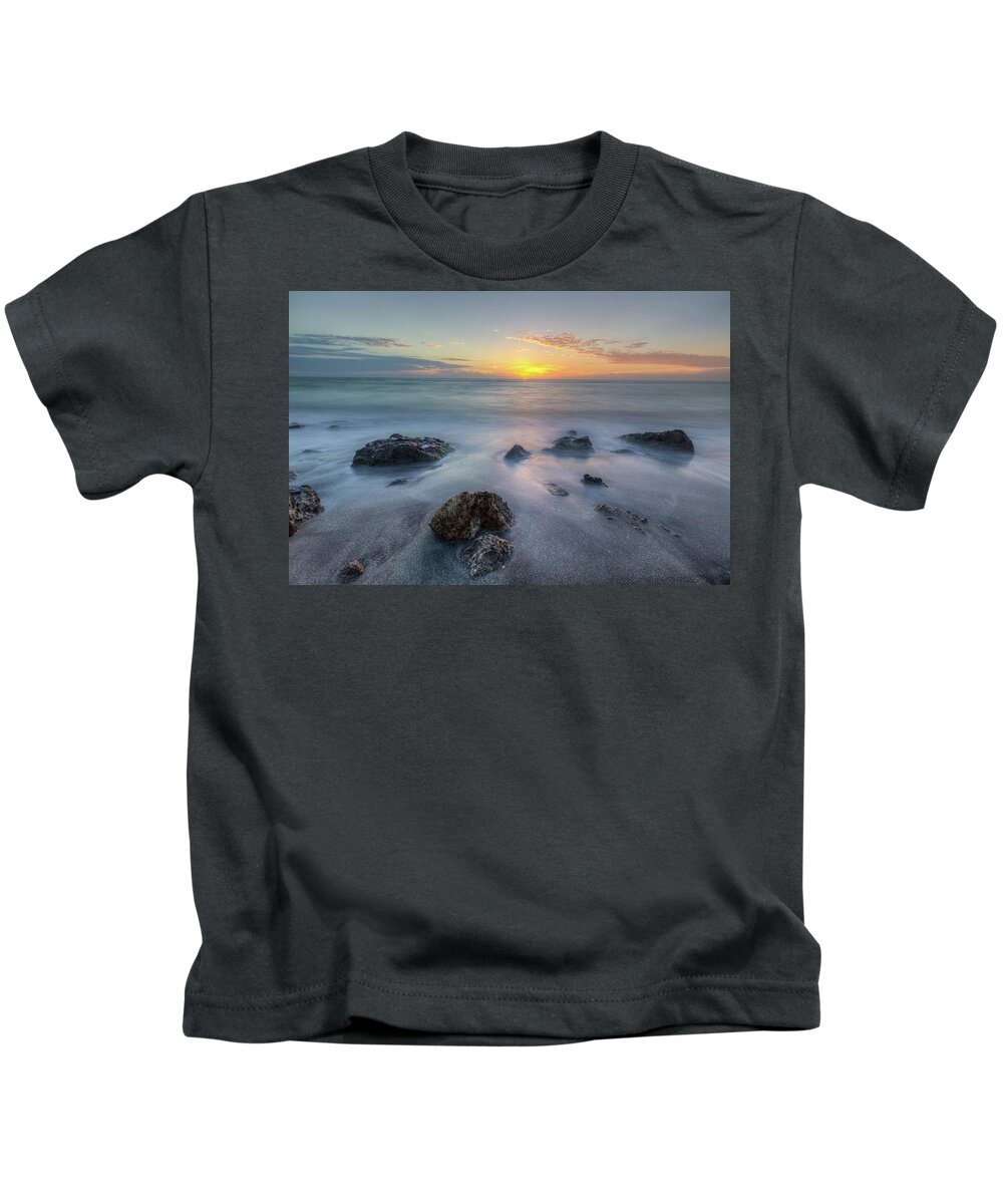 Florida Kids T-Shirt featuring the photograph Casperson Beach Sunset by Paul Schultz