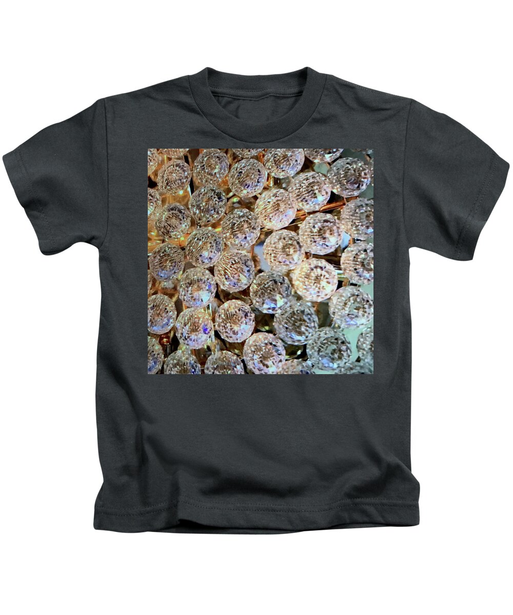Chandelier Kids T-Shirt featuring the photograph Castle Banquet 02 by Annette Hadley