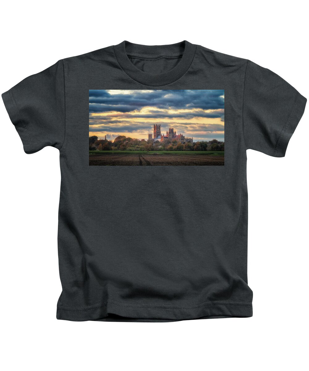 Landscape Kids T-Shirt featuring the photograph Cathedral Sunset by James Billings