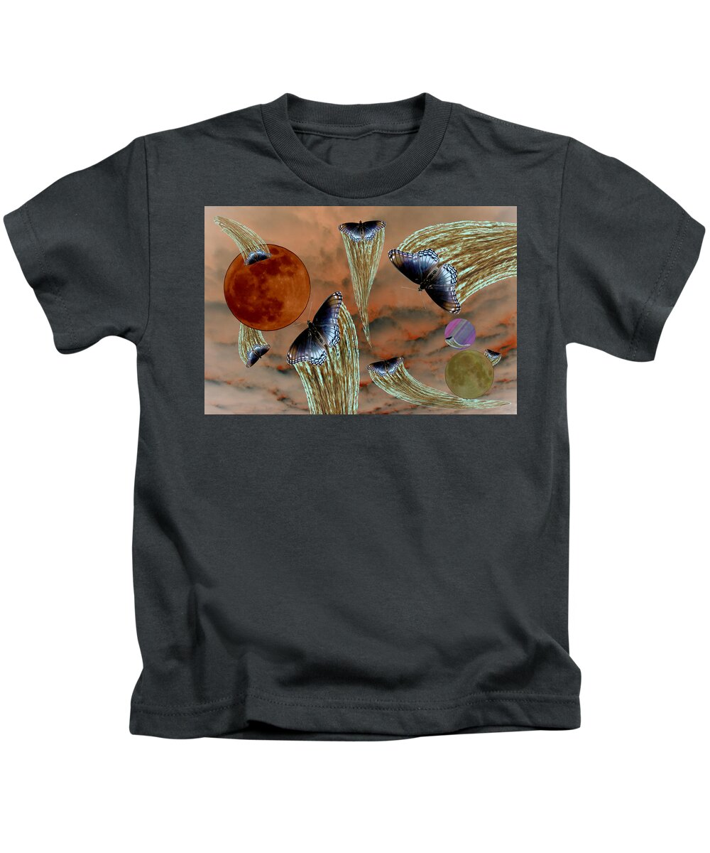 Planet Kids T-Shirt featuring the photograph Celestial Butterflies by David Yocum